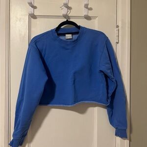 Royal Blue Women's TNA Cropped Sweatshirt